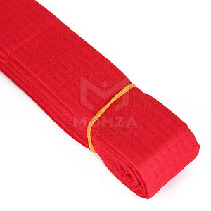Ceintures de karaté en tissu 100% coton de haute qualité, nouveau design, logo sur le devant, séchage rapide, respirantes, unisexes, adultes, arts martiaux, prix abordable - Product Image 2