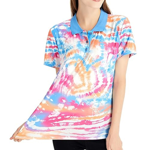 Polos estampados hechos en Pakistán 100% algodón para mujer de alta calidad nueva moda algodón poliéster mujeres polos estampados - Product Image 3