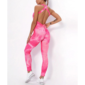 Ensemble de Yoga 1 pièce de haute qualité pour femmes, vêtements de sport personnalisés pour femmes avec logo sur la taille devant, nouveau style sans manches - Product Image 3
