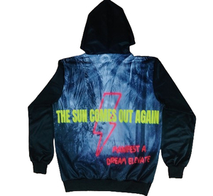 Sudaderas de lana de algodón 100% de alta calidad para hombre, sudaderas con capucha de manga larga con estampado de sublimación de logotipo personalizado, técnica de lavado de invierno - Product Image 2