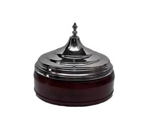 Plat à casseroles isolé de qualité supérieure avec support en fil photophore en métal de forme ronde plat de service marmite pour accessoires de cuisine - Product Image 4