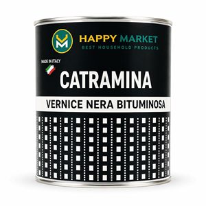Pintura Bituminosa Antióxido HM 0.75L, Revestimiento Líquido Impermeable de Alta Protección para Hierro, 0.75L, Negro - Product Image 1
