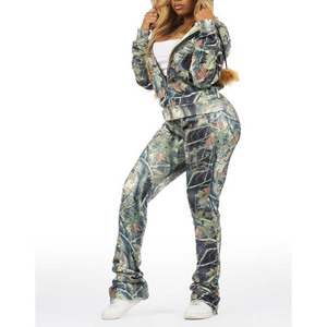 Ensemble de survêtement de jogging pour femmes, tenue de sport confortable et respirante pour l'entraînement, la remise en forme, la course à pied, usage décontracté - Product Image 5