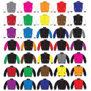 Chaqueta universitaria Letterman de béisbol con diseño personalizado de buena calidad para hombre chaqueta colorida de moda con logotipo - Product Image 6
