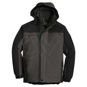 แจ็กเก็ตกันลมของผู้ชายเสื้อกันลมมีคอตั้งและโลโก้ด้านหน้าแบบกำหนดเองระบายอากาศและกันลม - Product Image 5