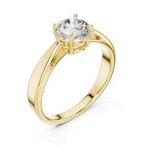 Bague en diamant cultivé en laboratoire 0.25ct en gros | Or 14K | VS1-2 EF | Conception à 4 griffes | Bande de mariage de bijoux personnalisable - Product Image 6
