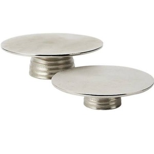 hand Curved Wedding Parties <b>Cake</b> <b>Server</b> Stand Metal Cup <b>Cake</b> Stand Set Of Two For Hotel Tableware Decoration Accessories - Product Image 1
