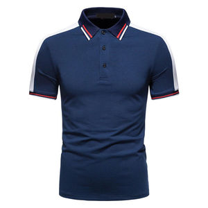 Vente directe d'usine personnalisée polo vierge souple t-shirts polo de golf en coton pour hommes col montant côtelé 100% coton tie dye hommes polos - Product Image 3