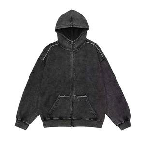 Fabrication nouveau unisexe 100% coton personnalisé pull à capuche thermique haute qualité hommes vierge surdimensionné sweats à capuche - Product Image 1