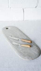 Smooth Marble Chopping Board Provides Comfortable Surface For <b>Knife</b> Use And Food Preparation - Product Image 5
