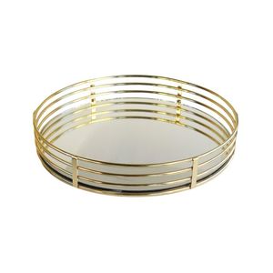 Bandeja de Metal y Espejo Hecha a Mano, Elegante para Decoración del Hogar, Perfecta para Uso Decorativo y para Servir - Product Image 2