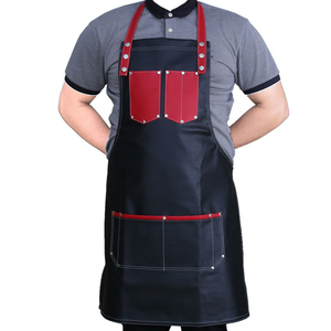 Delantal de Peluquería Profesional de Mezclilla, Delantal de Barbería, Delantales de Cuero al por Mayor Hechos en Pakistán - Product Image 1