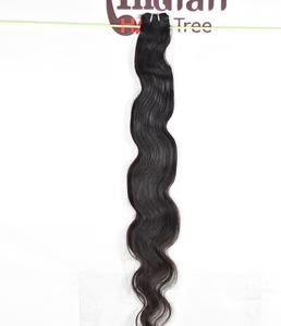 100% Vierge Noir Couleur Remy Indien Vague de Corps Extensions de Cheveux Humains Pas Cher Aucun Traité Fabrique Noir Couleur Temple Bundles - Product Image 2