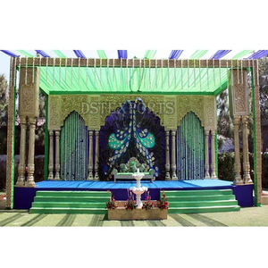 Gran Pavo Real tema boda escenario elegante boda india etapas Bollywood recepción escenario Decoración - Product Image 1
