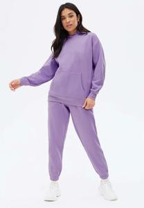 Ensemble de sweats à capuche et pantalons de survêtement zippés surdimensionnés de haute qualité survêtement deux pièces en polaire personnalisé pour adolescents Streetwear à carreaux d'hiver - Product Image 4