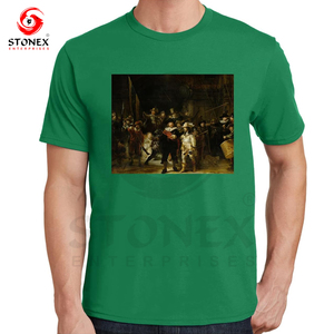 T-shirt col rond 100 % coton pour homme, coupe ample, 300 g, impression graphique personnalisée de votre marque, vente en gros, haute qualité - Product Image 6