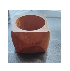 Accesorios de Alta Calidad, Servilletero de Madera Natural, el Mejor Pulido para Bodas, Fiestas, Decoración de Mesa, Modelo de Servilletero de Madera - Product Image 3