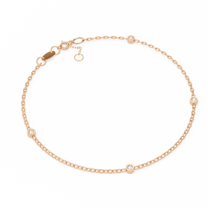 "18k <b>Gold</b> Lab Grown Diamond Bracelet-Elegant & Dazzling" - Product Image 4