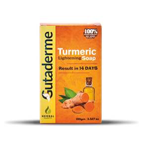 Gutaderme Herbal Handmade Body <b>Soap</b> for Women Skin Brightening Whitening Antiseptic <b>Acne</b> Removal Turmeric Ginger Extract <b>Soap</b> - Product Image 1