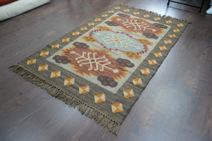 Timeless Tradition Kilim Handwoven Wool Rug Modern Exquisite Designs Plush Pile Unbeatable Wholesale Home Enhancement Prices - Product Image 5