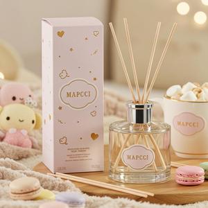 Alta qualità Reed diffusore profumo Set di lusso legno coperchio & bottiglia di vetro per il matrimonio
