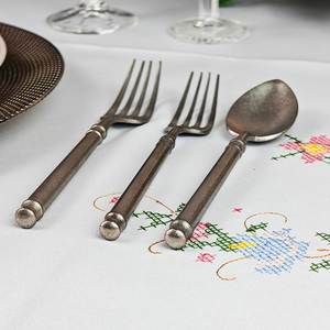 Nouvelle conception, fournisseur indien, conception personnalisée, couverts en acier inoxydable de conception royale moderne, écologiques, compatibles lave-vaisselle, pour les fêtes - Product Image 3