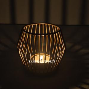 Portavelas de jaula minimalista 2025 con líneas geométricas limpias, Ideal para decoración escandinava y diseño moderno simple pero elegante - Product Image 5