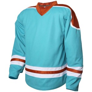 Camisetas profesionales de hockey sobre hielo OEM, ropa de equipo personalizada, venta al por mayor, sublimación de poliéster de doble punto duradero, serie Pro de secado rápido - Product Image 1
