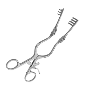 Écarteur de retenue personnalisé Sharp Beckman Adson Self Retractor 4x4 Prongs 31.5 Cm Rétracteur en acier inoxydable - Product Image 2