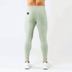 Venta al por mayor 100% algodón hombres Joggers pantalones Casual media cintura pantalones de chándal con capucha Private Logo Plain Running Workout Pantalones - Product Image 4
