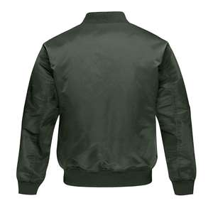 Vente en gros 2025 Blouson bomber universitaire pour homme, logo personnalisé imprimé, toile, col montant, coupe-vent, respirant, style urbain d'hiver - Product Image 5