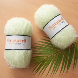 Misoknit superventas 100% poliéster tejido a mano Scrubby hilo muy suave en 65 colores diferentes patrón crudo tejer OE Technics - Product Image 5