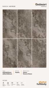 VivaStoneMosaic1x2.7 "Ractangal 63.5mm Carreaux de mosaïque en céramique vitrifiée pour applications commerciales Hôtels et restaurants - Product Image 5
