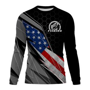 Torneo sublimación llanura pesca camisetas Jersey UV pesca camisas personalizado último diseño de manga larga de secado rápido personalizar - Product Image 2
