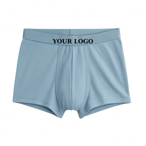 Custom <b>Men's</b> Boxer Briefs Comfortable Cotton Underwear <b>Men</b> with Personalized Logo Waistband for Everyday Wear <b>Mens</b> Boxers <b>Shorts</b> - Product Image 3