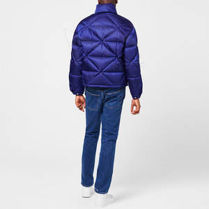 Nouveau style de doudoune à bulles brillantes pour hommes logo personnalisé veste en duvet pour hommes veste à capuche bouffante - Product Image 5