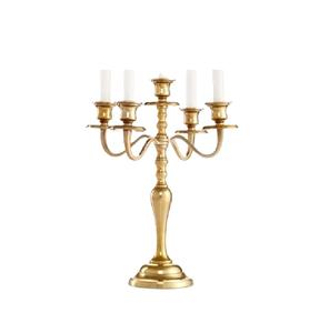 Handcrafted 3-Arm Floor Standing <b>Candelabra</b> <b>Gold</b> Aluminum Christmas Wedding & Home Decorative Centerpieces - Product Image 4