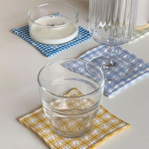 Posavasos de lino de tela suave de forma cuadrada moderna para mesa de hogar o Restaurante elegante protección de mesa - Product Image 3