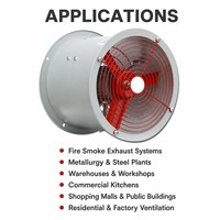 Ventilateur axial antidéflagrant BT35-11, ventilation industrielle, évacuation de fumée, ventilateur mural pour conduit, 220V 380V