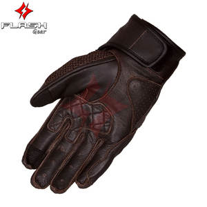 Gants de moto en cuir véritable noir pour homme, imperméables, protection UV, pour course automobile, hiver, moto, sports de plein air durables - Product Image 6