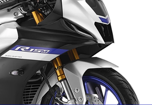 Motocicleta R15M, color gris, metálico, de la India - Product Image 3