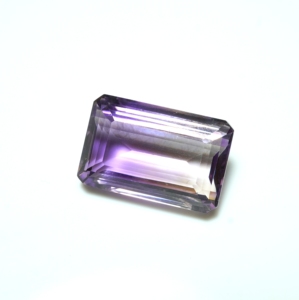 Quartz amétrine naturel à facettes en forme d'octogone taillé en émeraude - Product Image 3