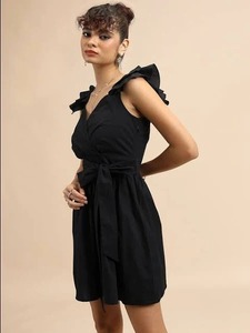 Vestido largo Floral con estampado de algodón hecho a mano indio, ropa de fiesta elegante para mujer, cintura Natural tejida, regalo de novia personalizado, venta - Product Image 4