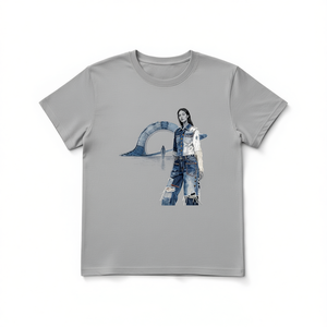 T-Shirt Unisex 100% Cotone 210GSM, Vestibilità Oversize Casual, Stampa Personalizzata Serigrafica di Rose, Stampa DTG, Maglietta Compressa - Product Image 2