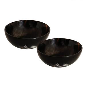 Bol en corne de buffle et de boeuf de haute qualité avec corne de boeuf super fine et sélectionnée avec vernis brillant brillant - Product Image 2