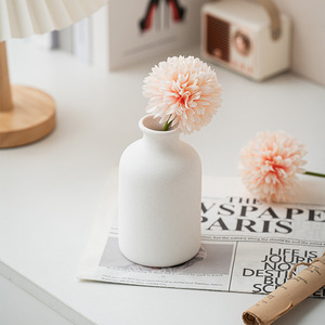 Vase en céramique, vases à fleurs pour la décoration, vases décoratifs modernes de style bohème et de ferme pour l'herbe de la pampa et les fleurs séchées, finition vieillie - Product Image 3