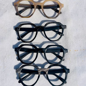 Corne de buffle faite à la main hommes montures de lunettes optiques corne de buffle concepteur personnalisé Agate Logo lunettes de soleil en corne de buffle - Product Image 3