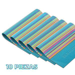 Set di 10 Tovagliette Ecologiche in Tessuto Bohémien, Leggere e Sostenibili, per Tavola da Pranzo o Ristoranti - Product Image 3