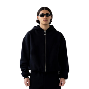 Sweat à capuche d'hiver personnalisé OEM |   Fleece en coton biologique 100% lourd pour la gym, le BJJ et le streetwear |   Marque privée - Product Image 4