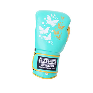 Guantes de boxeo de cuero PU con logotipo personalizado para entrenar guantes de boxeo profesionales de lucha y fitness - Product Image 4